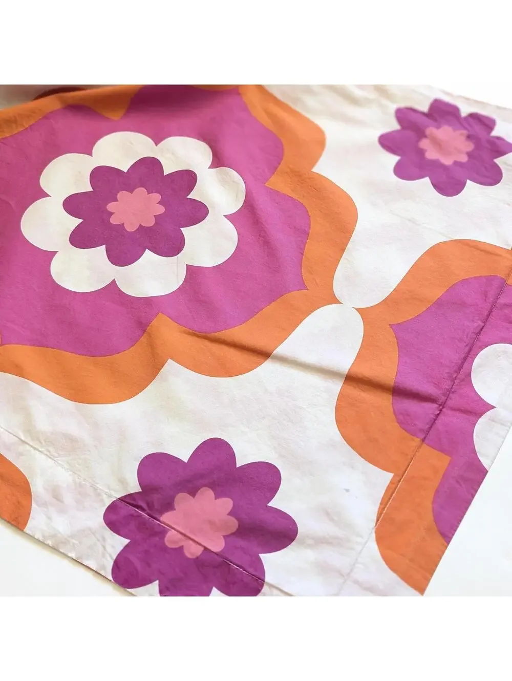 Jonathan Adler Happy Chic Pillow Sham with Vivid Pink & Orange Pattern